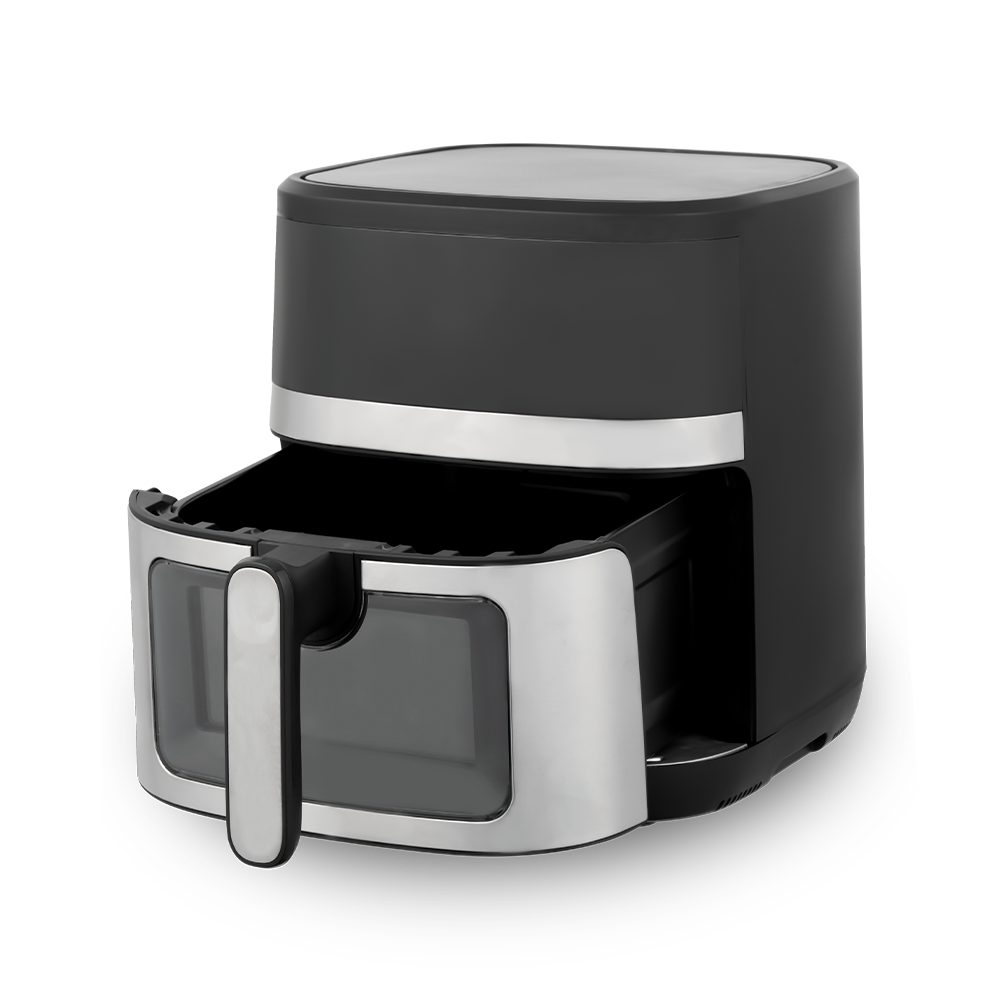 কালো এবং সিলভার মিক্সড কালার এয়ার ফ্রায়ার